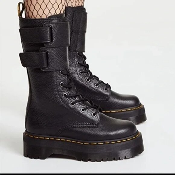 Dr. Martens Black Jagger Platform Combat Boots size 9 (EU 41) BRAND NEW - Picture 1 of 12